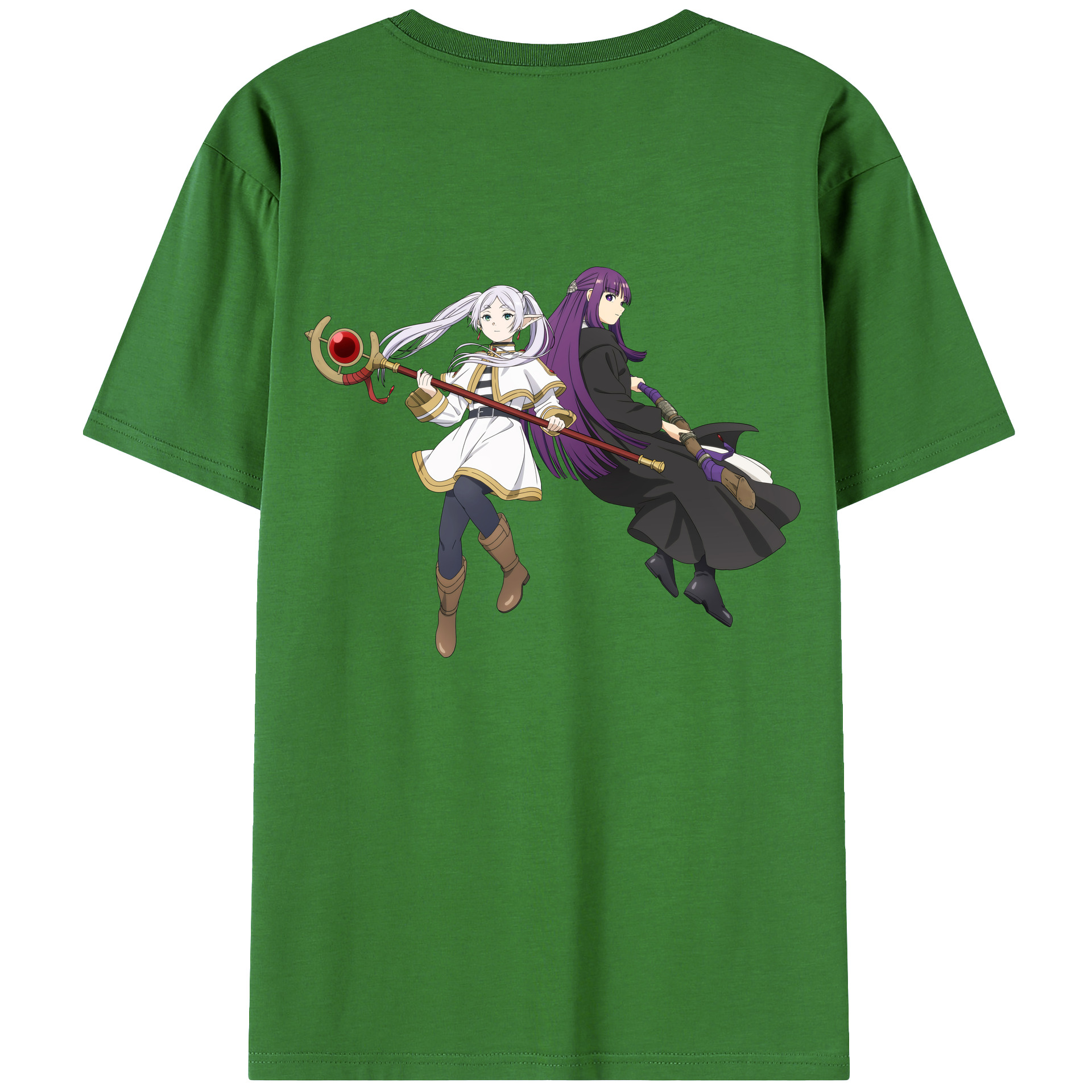 （画像用） 葬送のフリーレン Frieren レディース半袖Tシャツ(バックプリント)